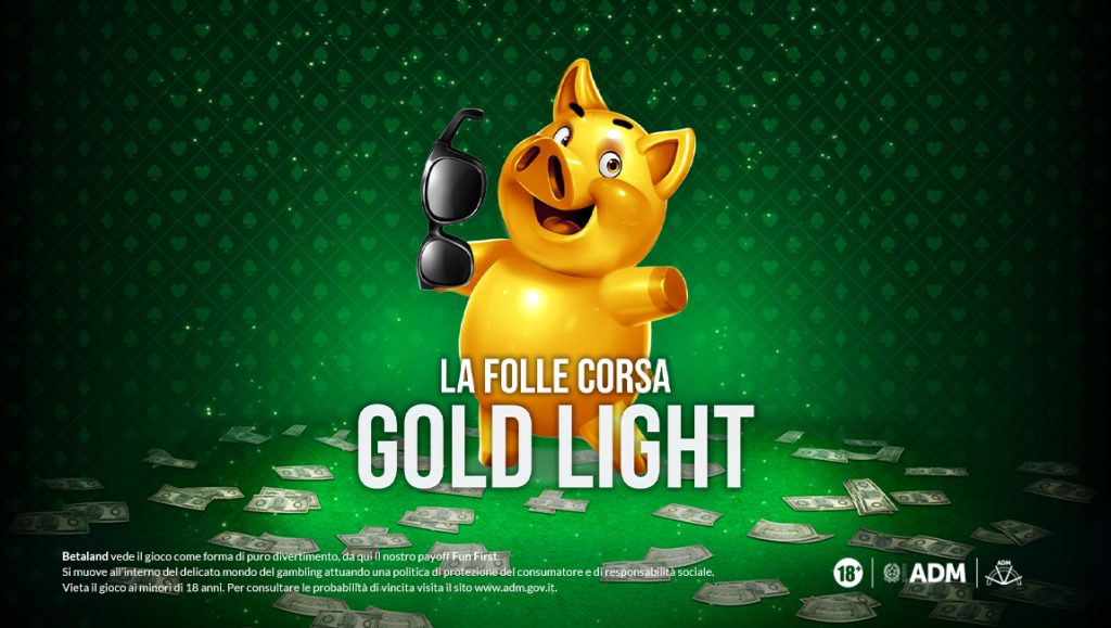 Social Gold Light betaland casino promozioni 2022