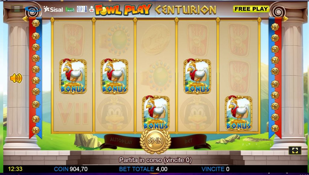 Fowl Play Centurion Bonus