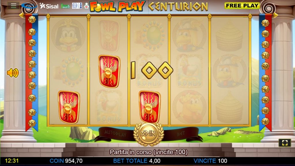 Fowl Play Centurion slot online