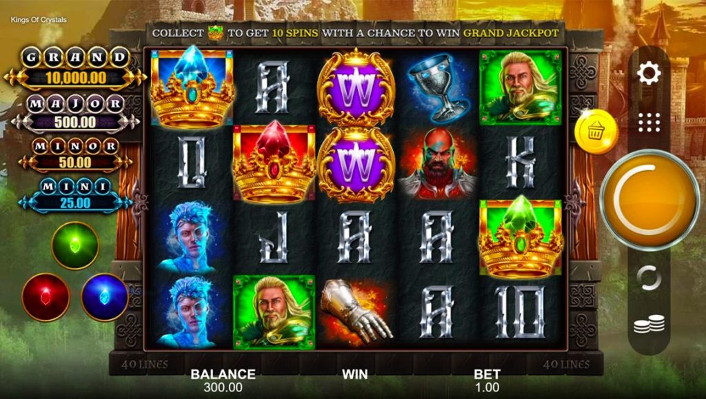 Kings Of Crystals slot machine simboli