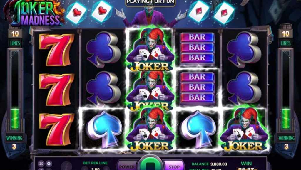 Joker Madness slot online simboli