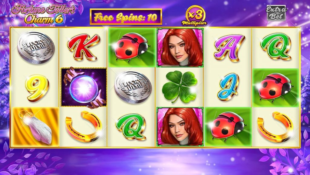 fortune tellers charm slot free spins