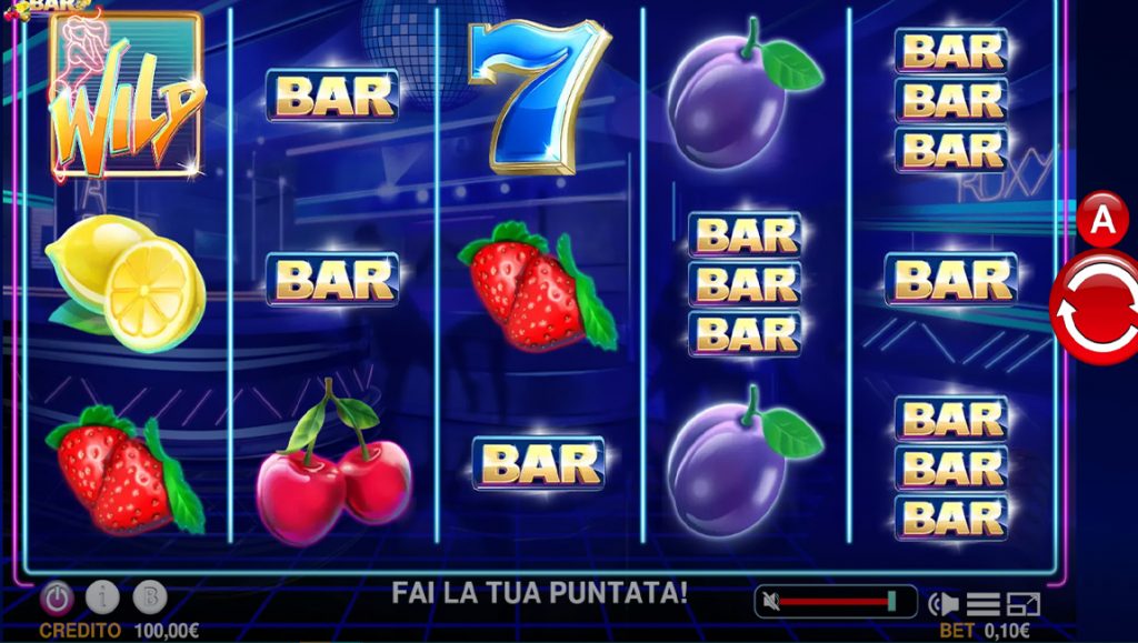 Roxy Bar slot machine simboli